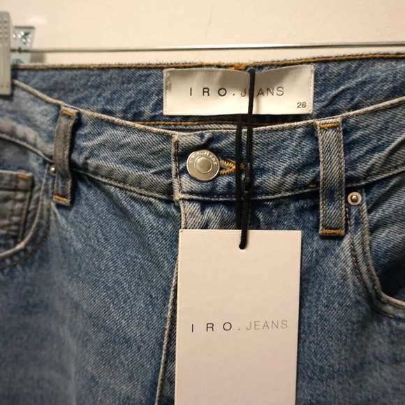 IRO Freya Womens Designer Jeans Cropped Flare Denim Size 26 NWT - Picture 3 of 9